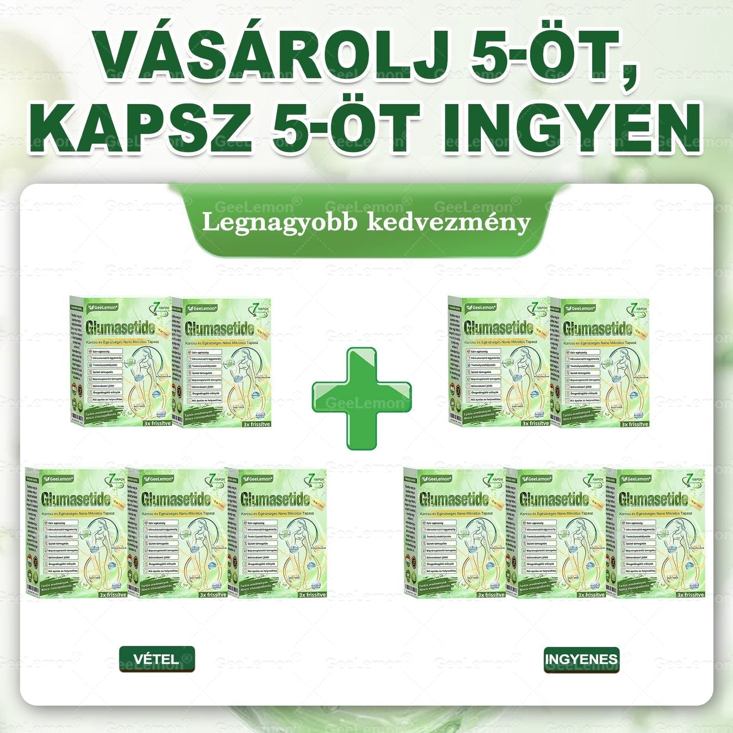 đ„ GeeLemonÂź 8 az 1-ben karcsĂșsĂtĂł nano mikrotƱs tapasz đđș (Napi egyszeri hasznĂĄlat, lĂĄthatĂł vĂĄltozĂĄsok mĂĄr 7 nap alatt) â
ElhĂzĂĄs,megereszkedett bĆr,cukorbetegsĂ©g,alvĂĄsi apnoe,ĂzĂŒleti problĂ©mĂĄk Ă©s mĂ©g sok mĂĄs esetĂ©n