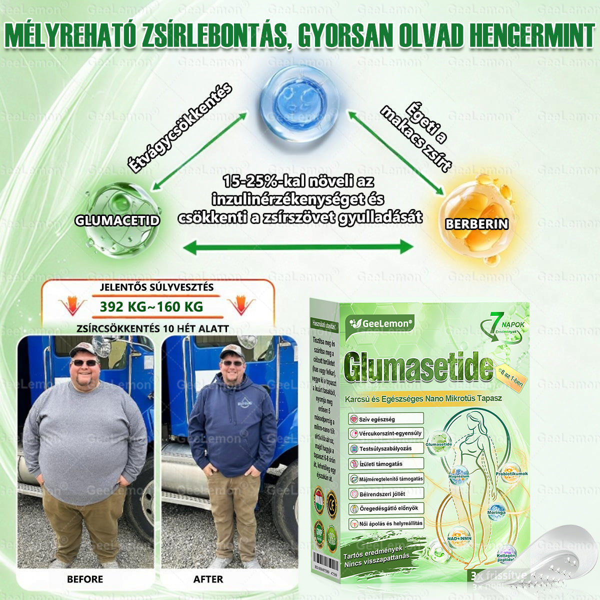 🥇 GeeLemon® 8 az 1-ben karcsúsító nano mikrotűs tapasz 🇭🇺 (Napi egyszeri használat, látható változások már 7 nap alatt) ✅Elhízás,megereszkedett bőr,cukorbetegség,alvási apnoe,ízületi problémák és még sok más esetén