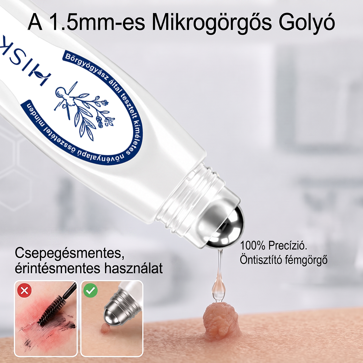 Hivatalos Márkabolt | 🖊️ Hiskin® 7 napos Szemölcseltávolító Roll-on Ápoló Folyadék (Fájdalommentes rollerball technológia, hegek nélkül) 🐬