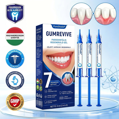 PureShade® 💧 GumRevive Ínyregeneráló Gél – Az egészségesebb ínyért és magabiztosabb mosolyért 🦷