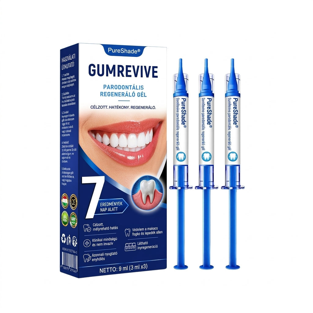 PureShade® 💧 GumRevive Ínyregeneráló Gél – Az egészségesebb ínyért és magabiztosabb mosolyért 🦷