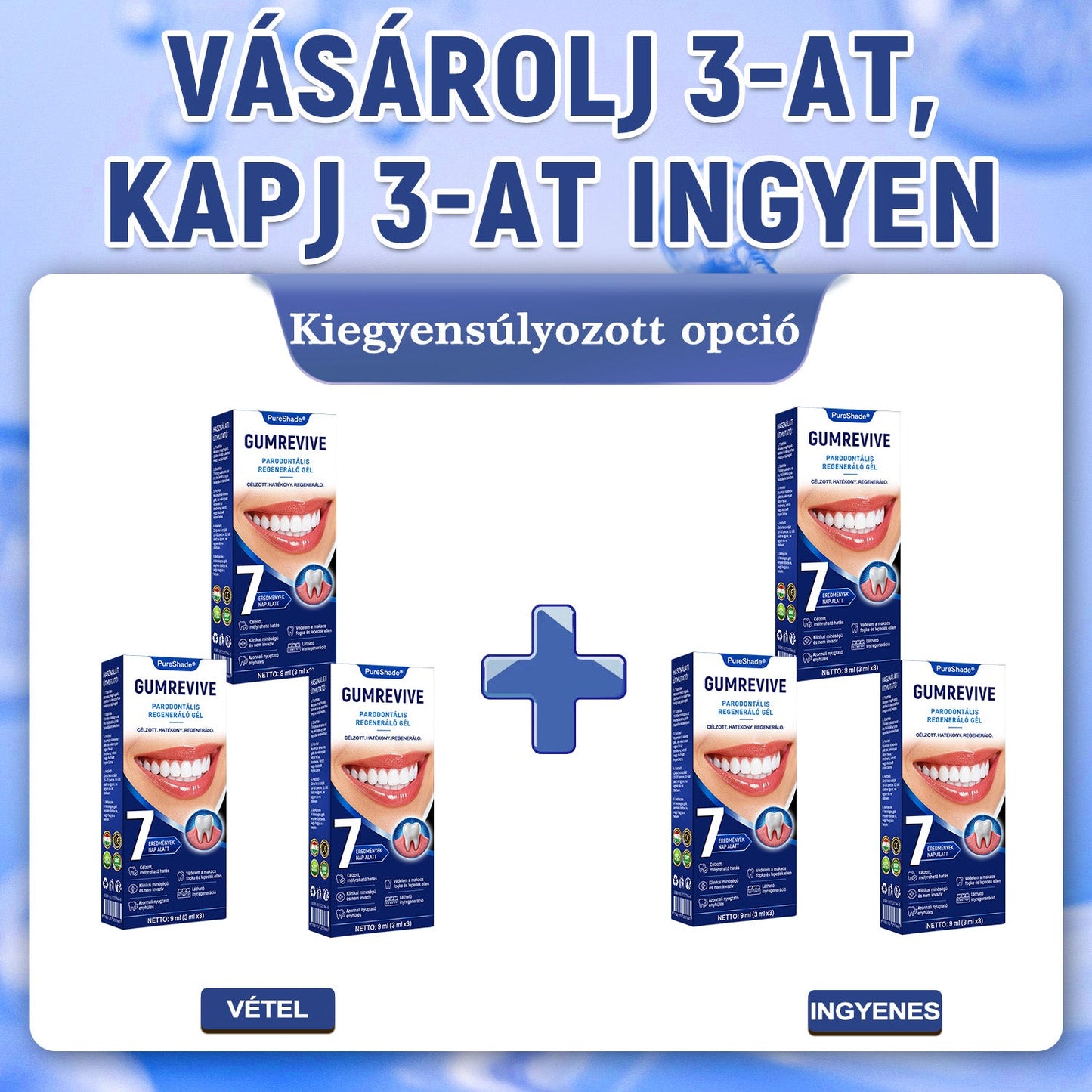 PureShade® 💧 GumRevive Ínyregeneráló Gél – Az egészségesebb ínyért és magabiztosabb mosolyért 🦷