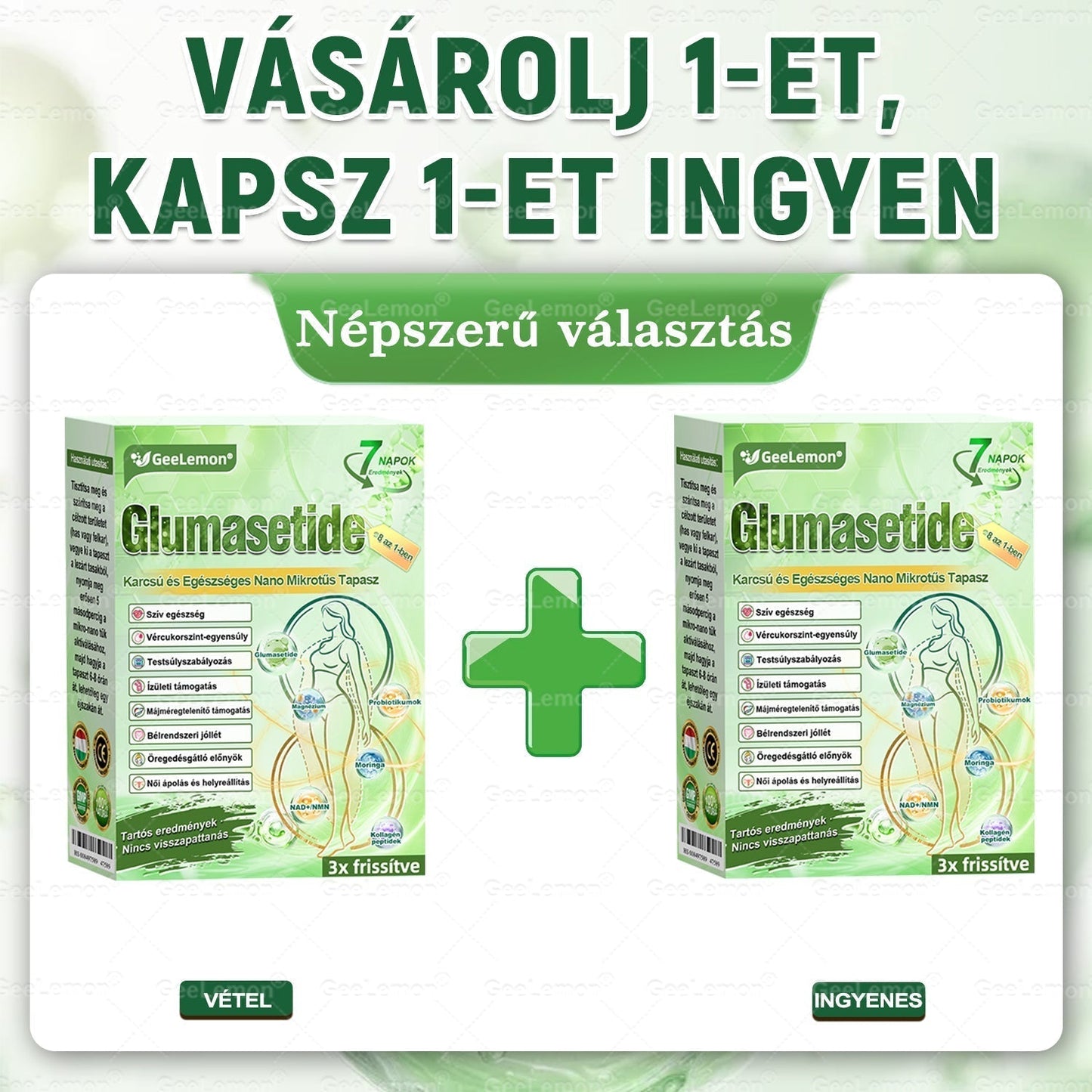 🥇 GeeLemon® 8 az 1-ben karcsúsító nano mikrotűs tapasz 🇭🇺 (Napi egyszeri használat, látható változások már 7 nap alatt) ✅Elhízás,megereszkedett bőr,cukorbetegség,alvási apnoe,ízületi problémák és még sok más esetén